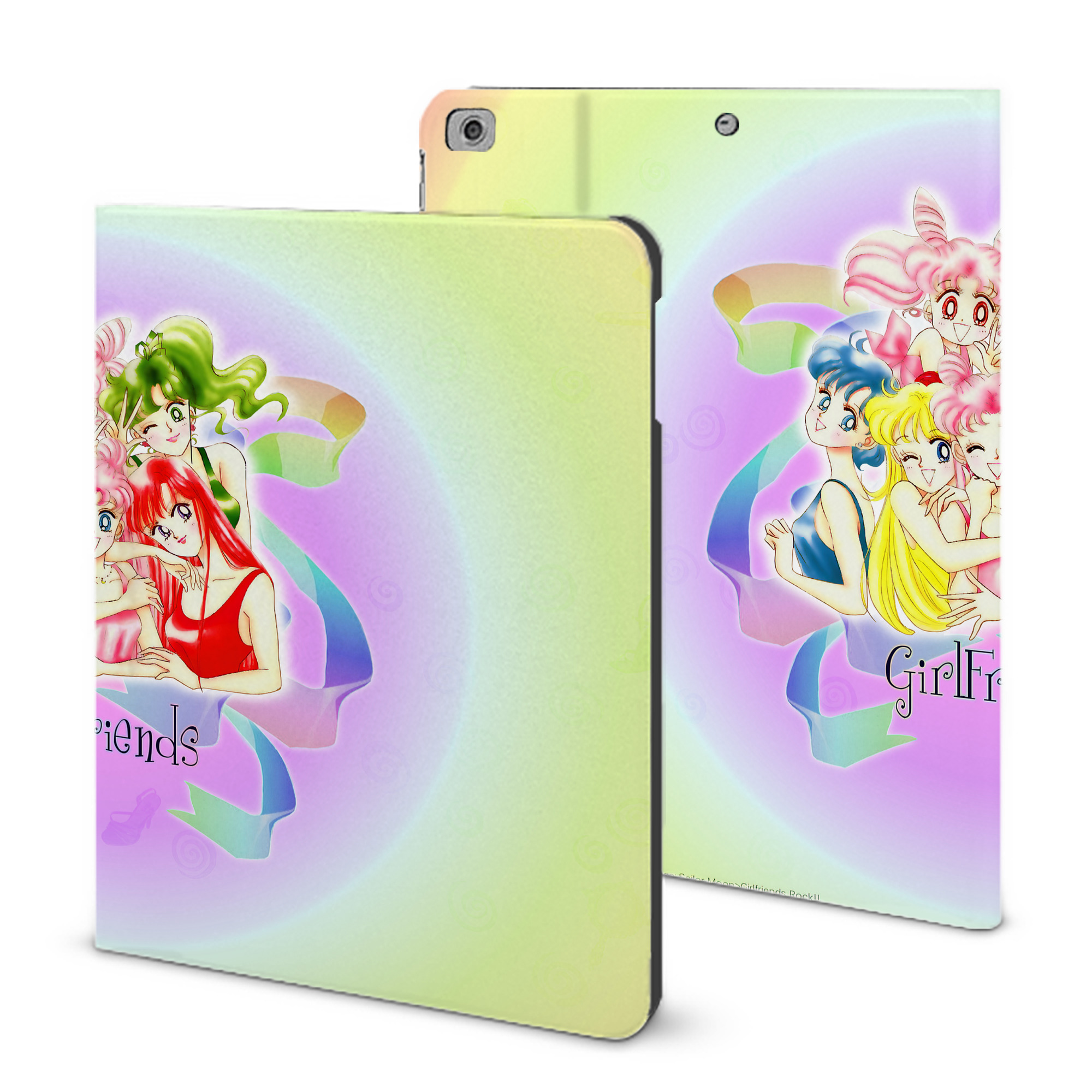 （画像用） 美少女戦士セーラームーン Sailor Moon IPad ケース ブック型 PUレザー TPU 耐衝撃 軽量 薄型 ペン収納なし 全面保護 IPad 各モデル対応